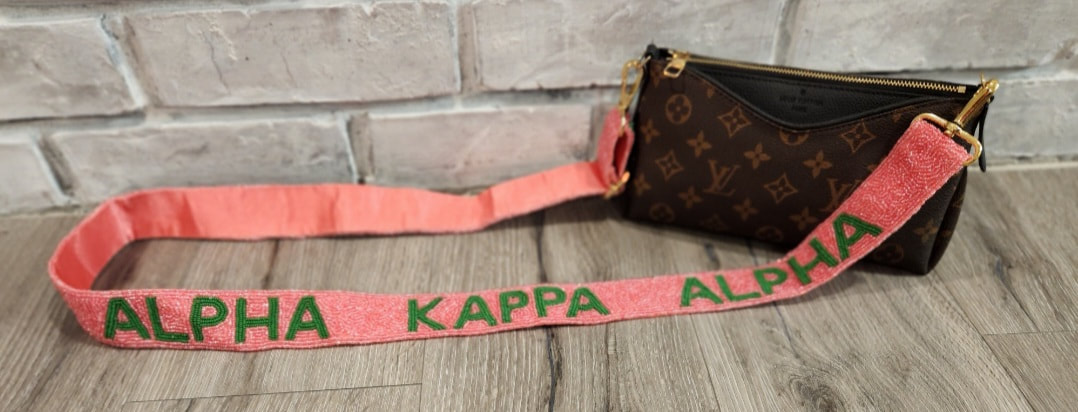 Adjustable Guitar Bag Strap, Pink/Tan Daisy print – leather